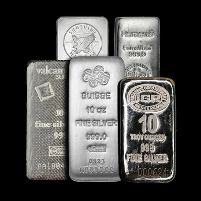 10 oz Silver Bar Various Brands - Summit Metals
