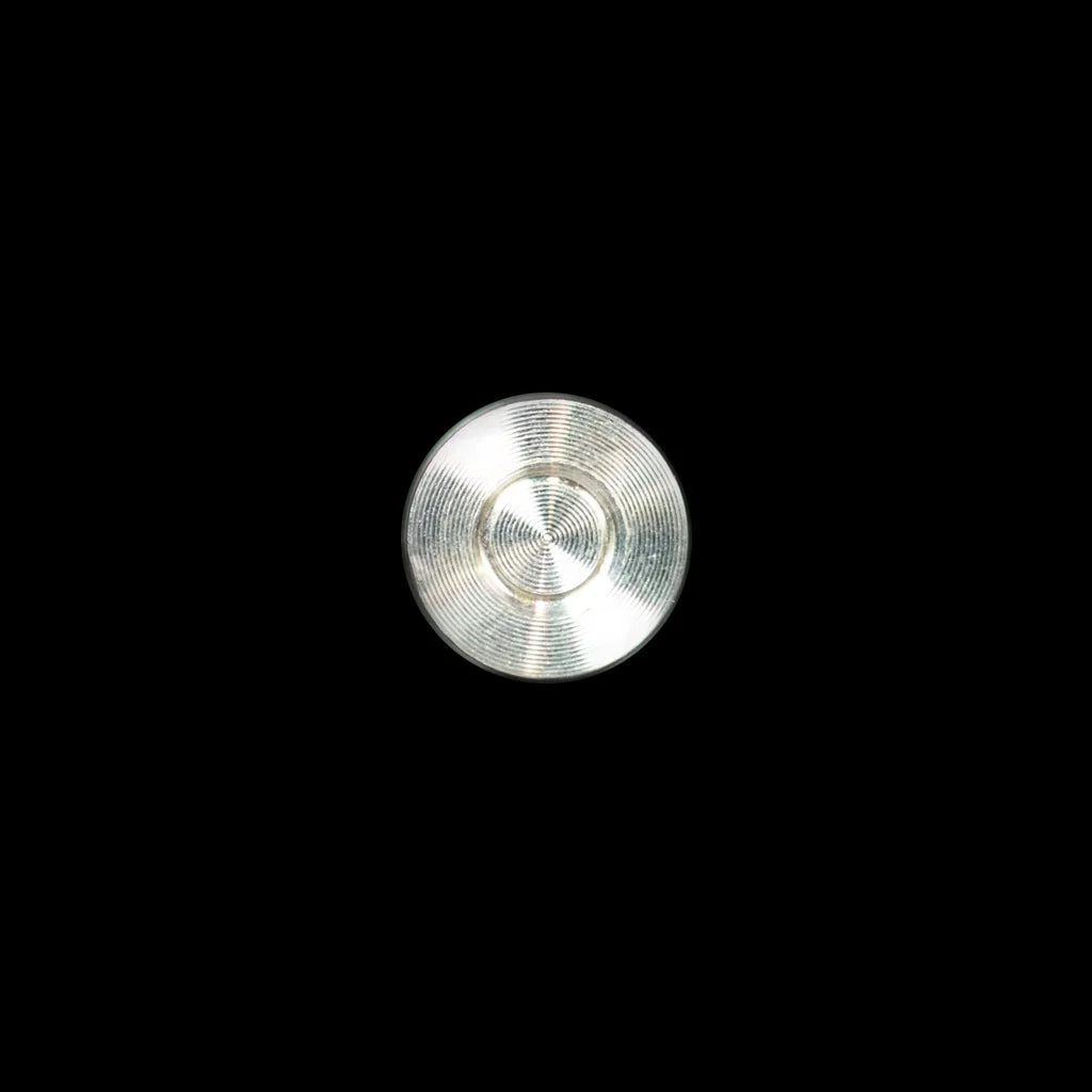 bottom side of a silver bullet