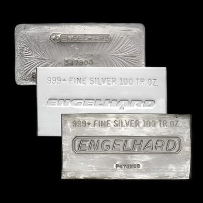 100 oz Silver Bar Engelhard - Summit Metals