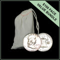 90% American Silver Franklin Half Dollars - $100 Face Value