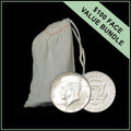 90% American Silver Kennedy Half Dollars - $100 Face Value