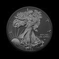 1 oz American Silver Eagle - Black Platinum & Ruthenium Ennobled - BU 2025