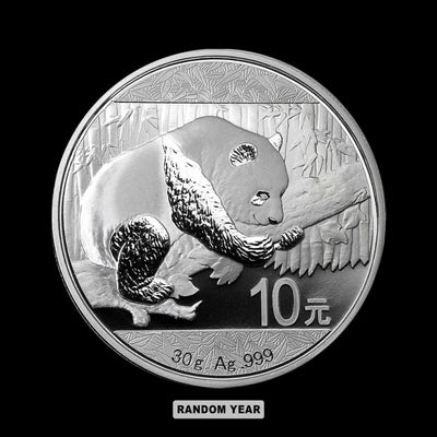 30 Gram Chinese Silver Panda Coin (Random Year) - Summit Metals
