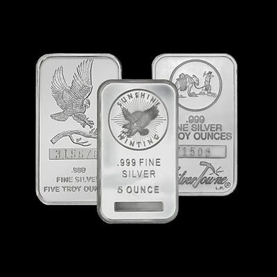 5 oz Silver Bar Various Brands - Summit Metals