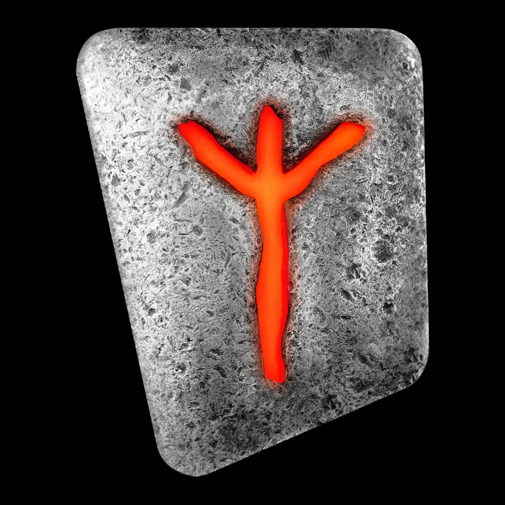 germania Mint Algiz 1oz Cast rune Glowing