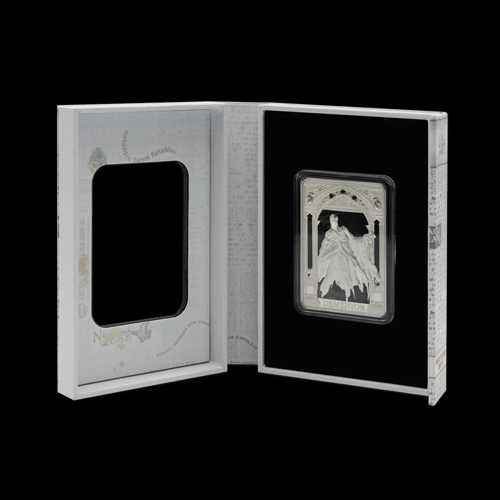 Harry Potter Dementor Collectible Silver Coin White Packaging Booklet