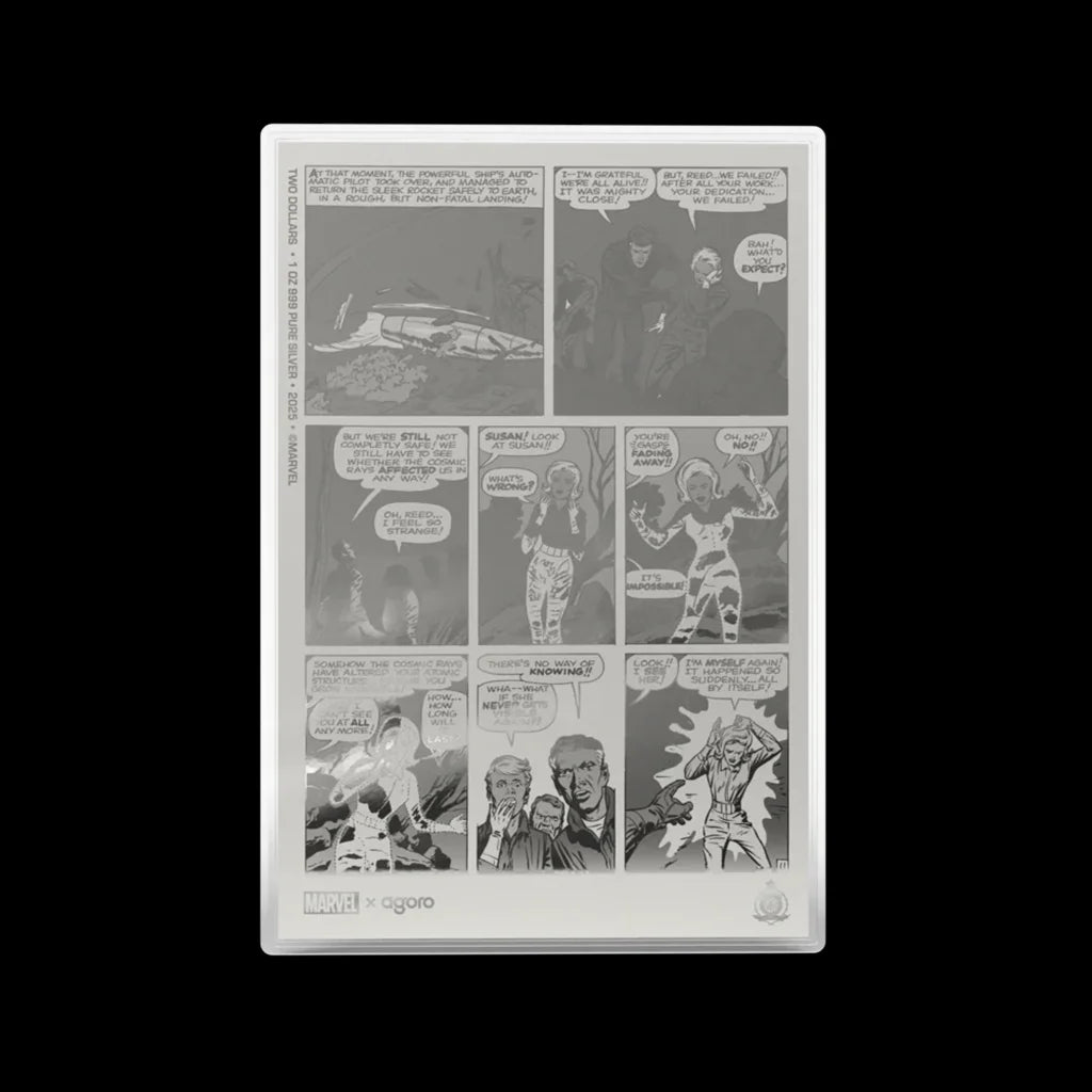 Fantastic Four 1 oz Silver Collectible Foil Comic Book Page