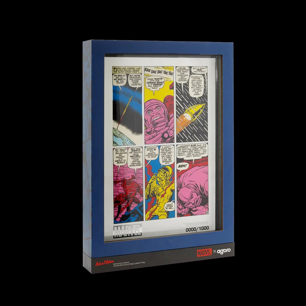Fantastic Four 1 oz Silver Collectible Foil Comic Book Page