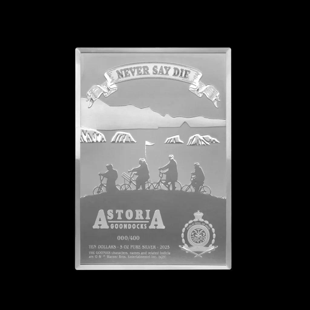 Goonies poster silver reverse