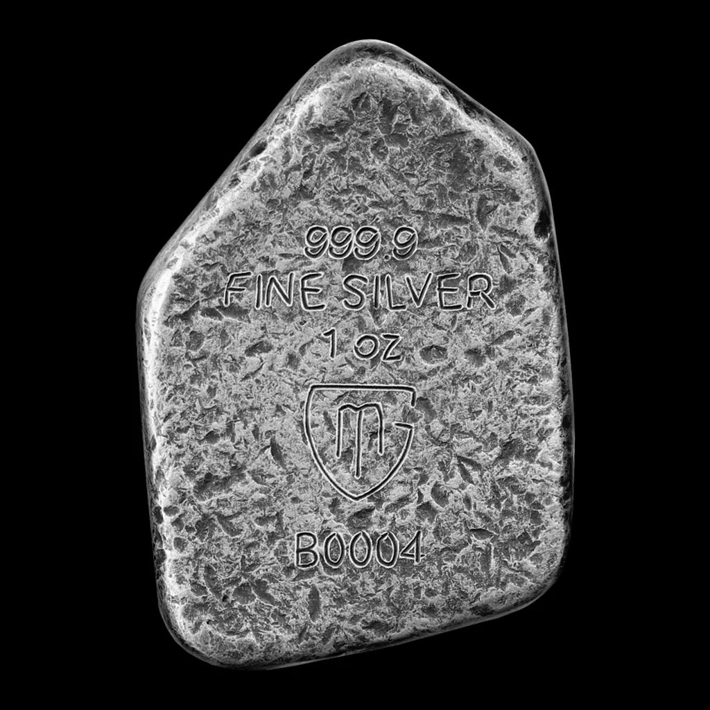 1 oz Silver Cast Bar Rune Series Ingwaz Germania Mint