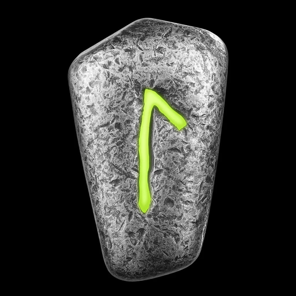 Germania Mint Laguz 1oz Rune glowing