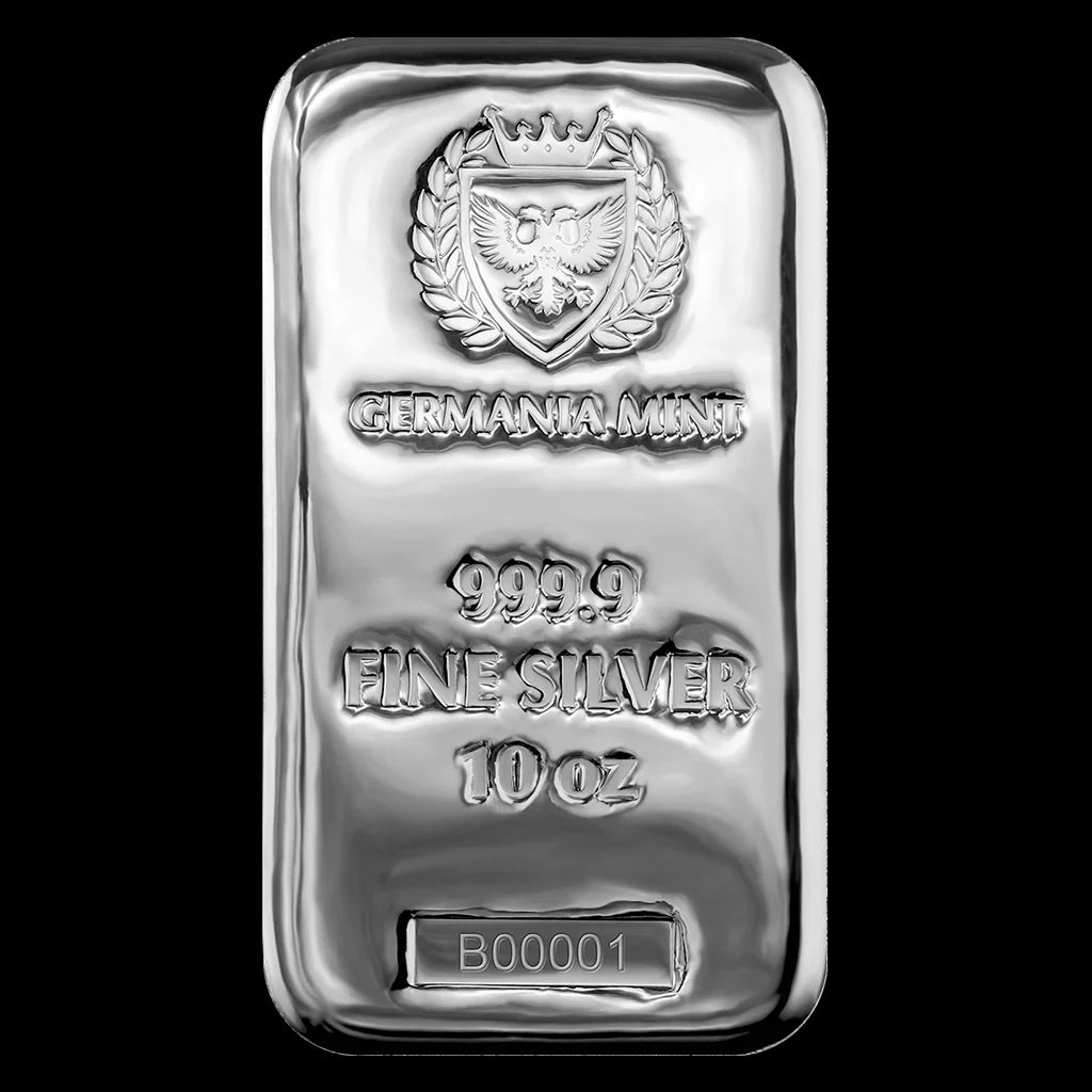 Germania Mint 10 oz Silver Cast Bar