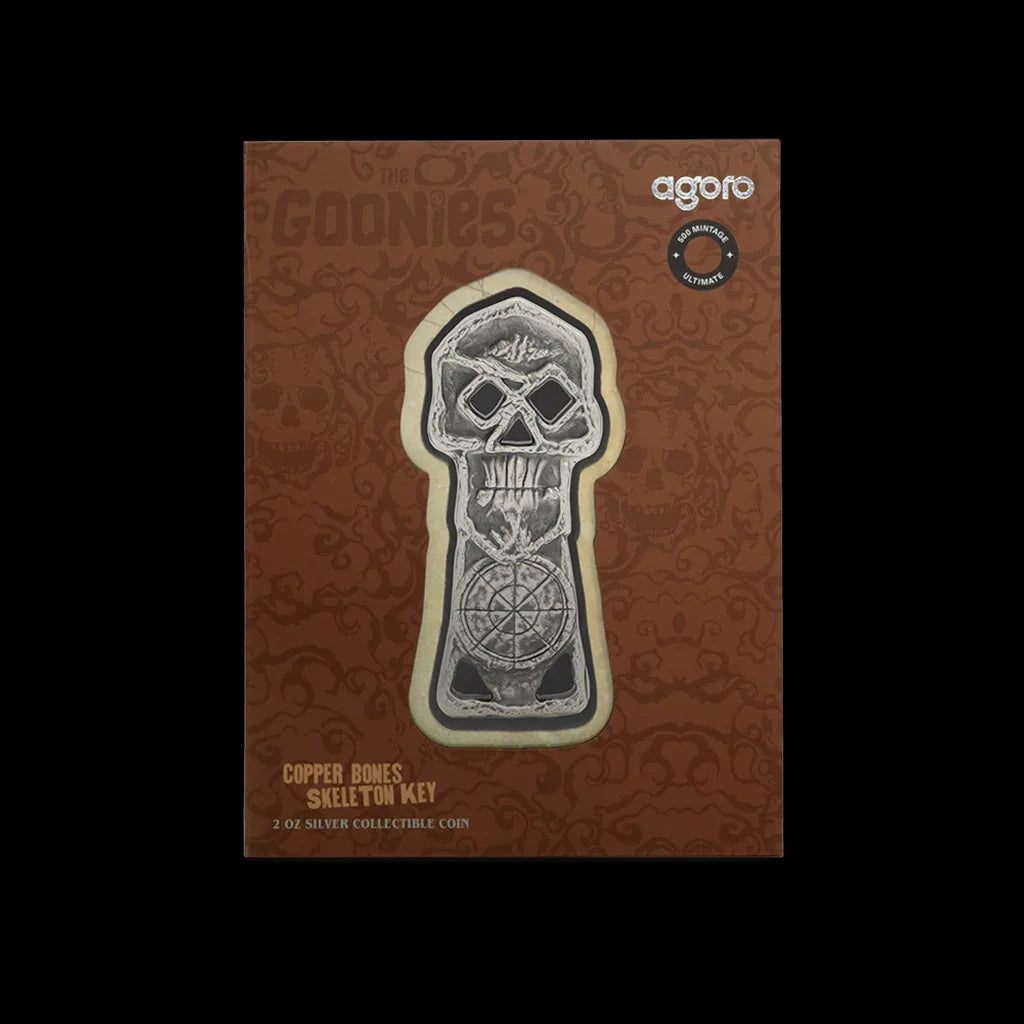 The Goonies Collectible Silver Copper Skeleton Key Package