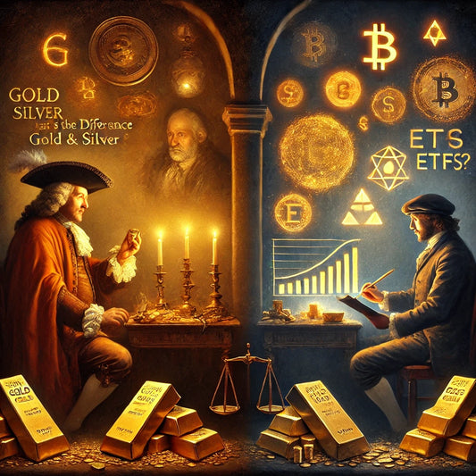 WHAT’S THE DIFFERENCE BETWEEN PHYSICAL GOLD & SILVER AND ETFS?