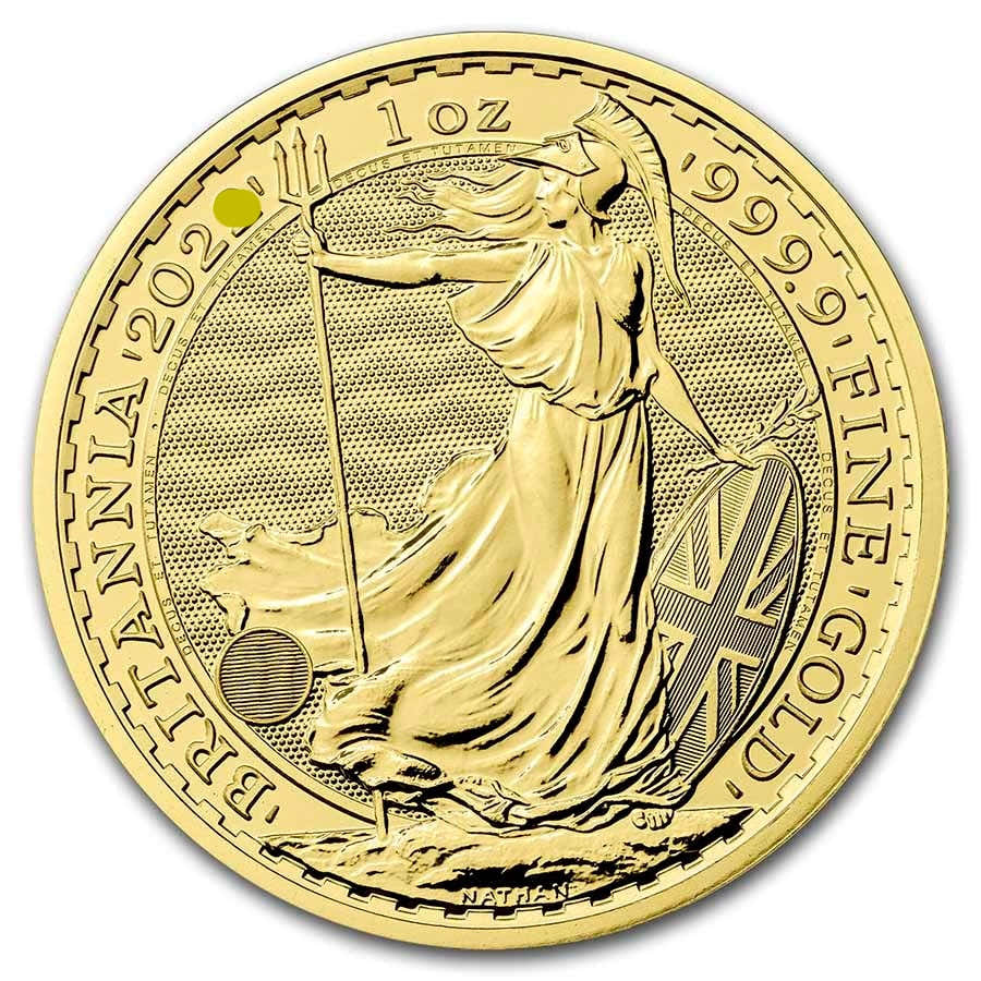 Gold Britannia coin from Summit metals