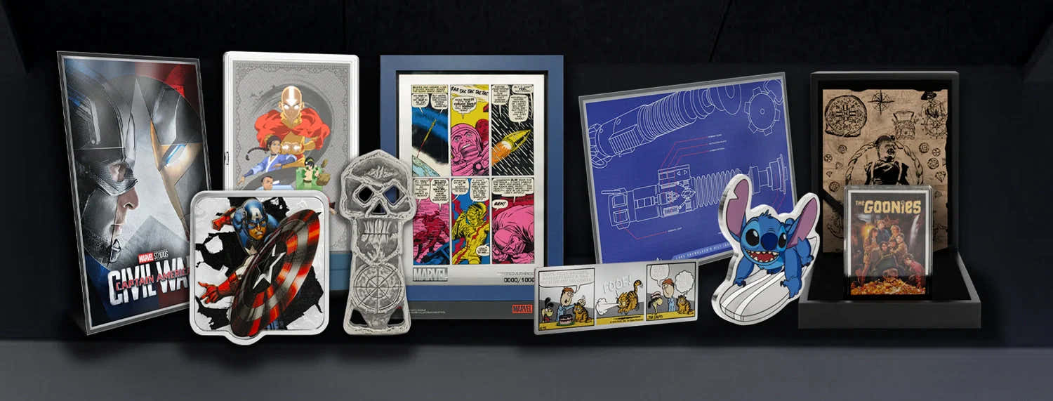 Marvel Star Wars DC Goonies Collectibles Silver