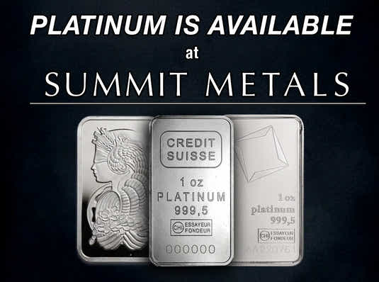 PAMP Platinum Bar pictures by Summit Metals