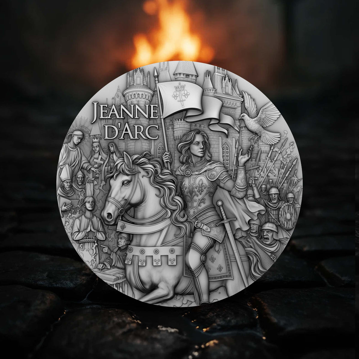 Jeanne d'Arc 2 oz Silver Coin 2025 – T&S Coin (image 3)