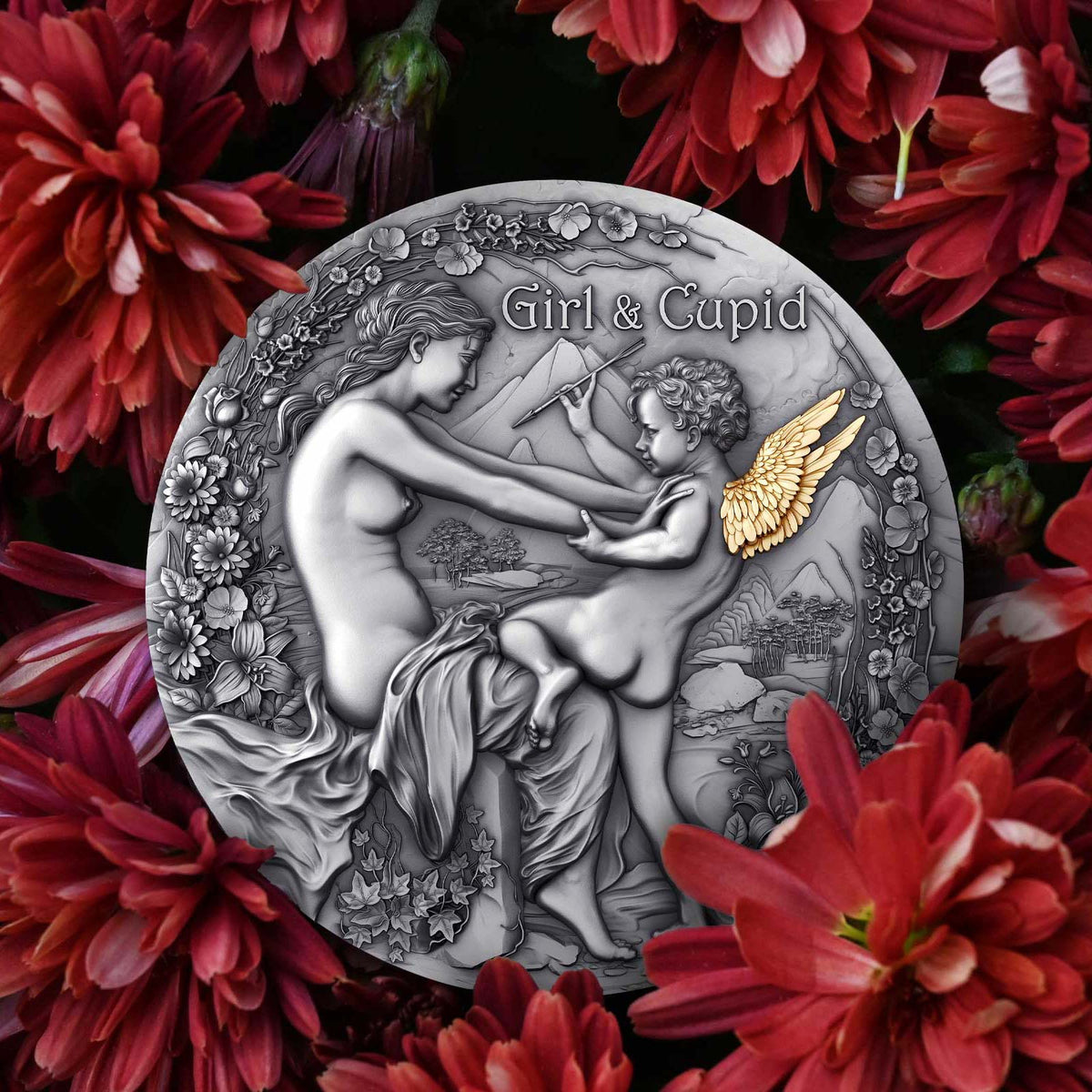 Girl & Cupid 2 oz Silver Coin 2023 – T&S Coin (image 6)