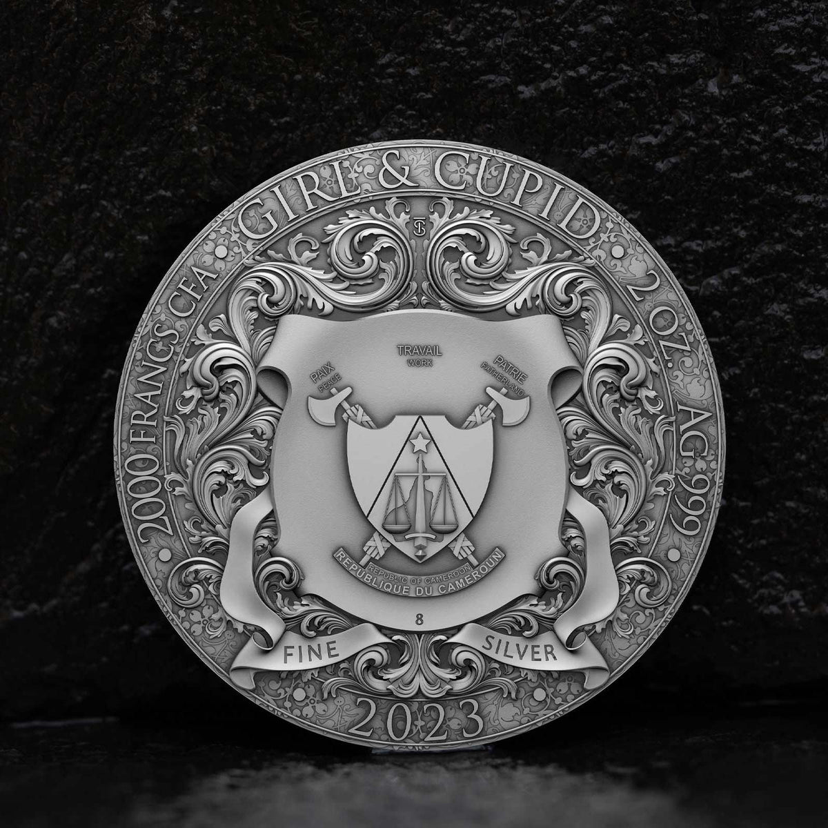 Girl & Cupid 2 oz Silver Coin 2023 – T&S Coin (image 8)