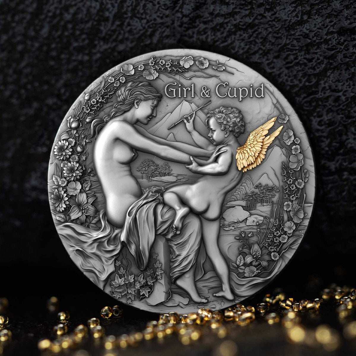 Girl & Cupid 2 oz Silver Coin 2023 – T&S Coin (image 7)