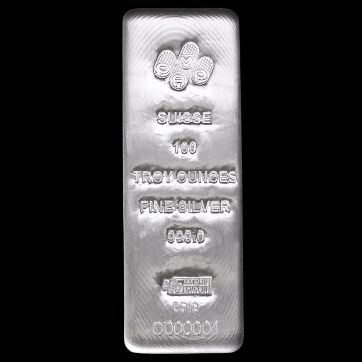 100 oz Silver Bar Pamp Cast