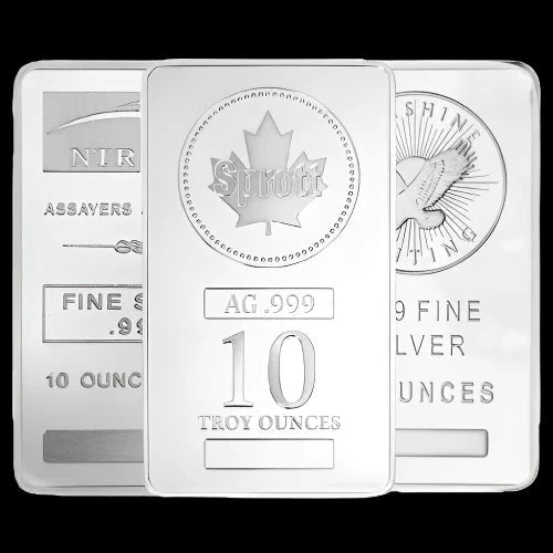 10 oz Silver Bar – .999 Fine, Our Choice Brand | Summit Metals