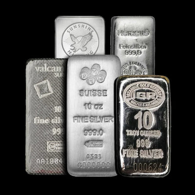 10 oz Silver Bars