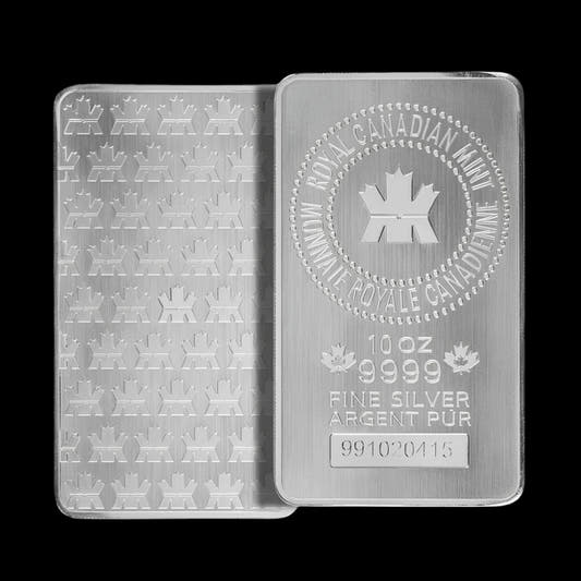 10 oz Royal Canadian Mint Silver Bar