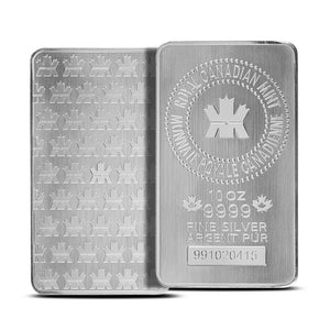 10 Oz Silver Bar Royal Canadian Mint