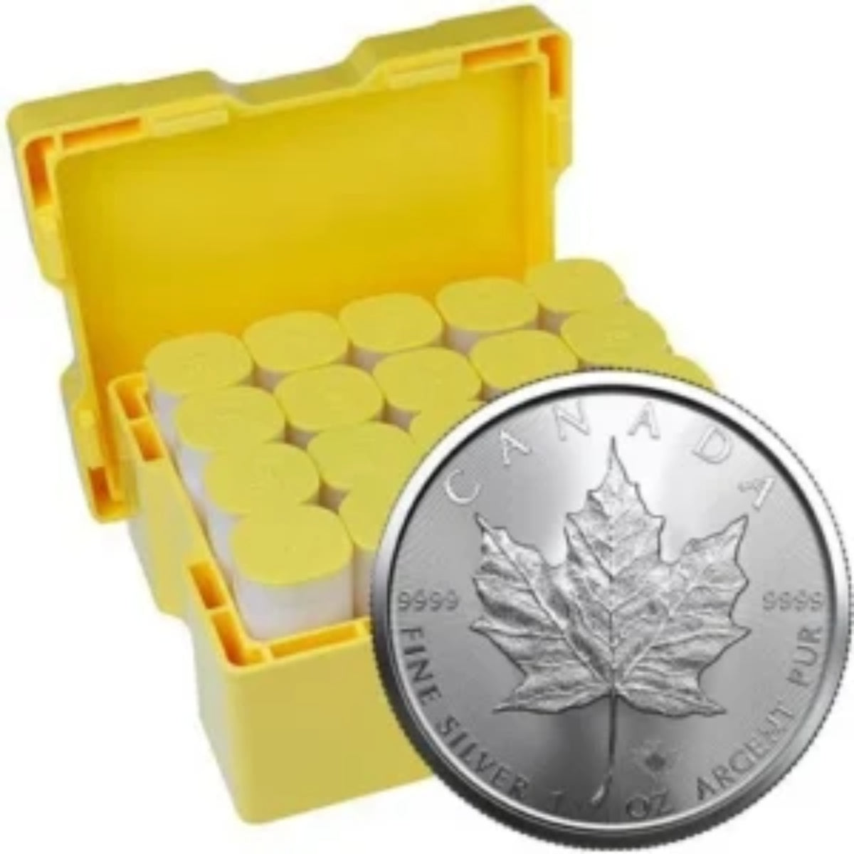 1 oz Canadian Silver Maple Leaf Mint Sealed Box of 500