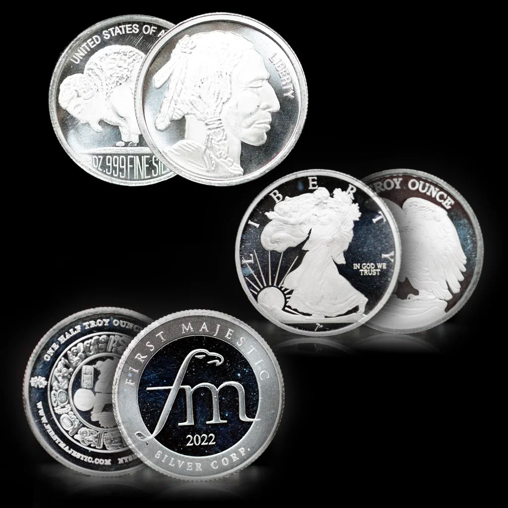Buy 1/2 oz Silver Round | Generic Silver Rounds | Fine .999 Silver