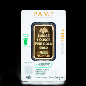 1 oz Gold PAMP Bar Fortuna