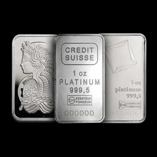 1 oz Platinum Bar Various Brands - Summit Metals
