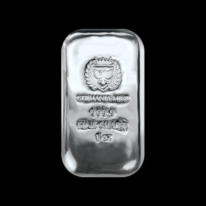 Germania Mint 1 oz Silver Cast Bar