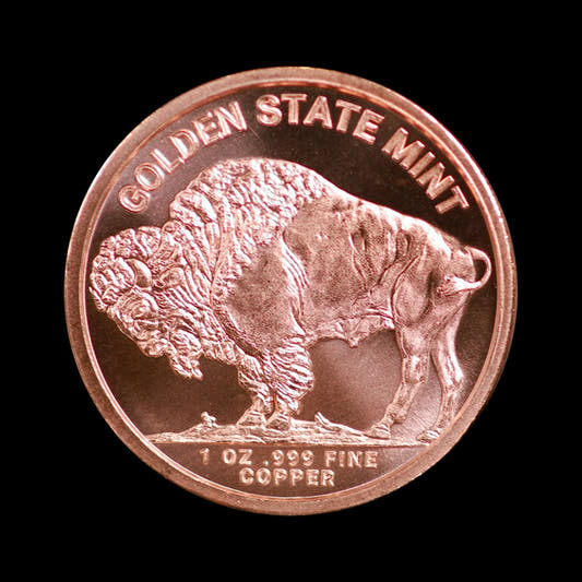 1 oz Copper Coin Liberty Buffalo
