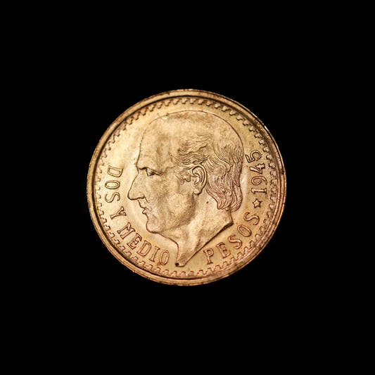 2.5 Mexican Peso gold coin