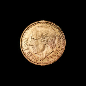 2.5 Mexican Peso gold coin