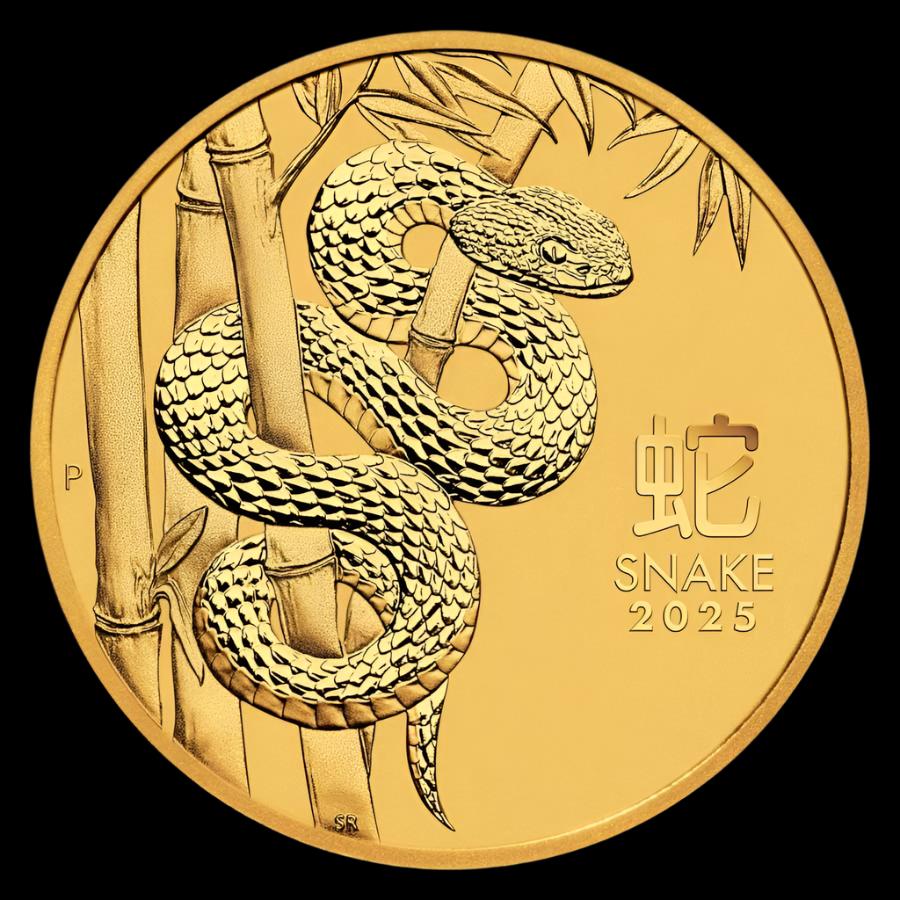 2025 1 oz Perth Mint Gold Snake (Lunar Series)