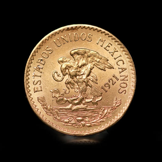 20 Peso Mexican Gold Coin frontside