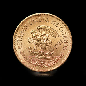 20 Peso Mexican Gold Coin frontside