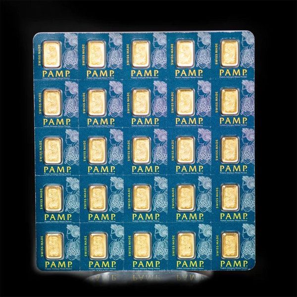 25 Gram Gold Bar – PAMP Suisse Multigram | Summit Metals