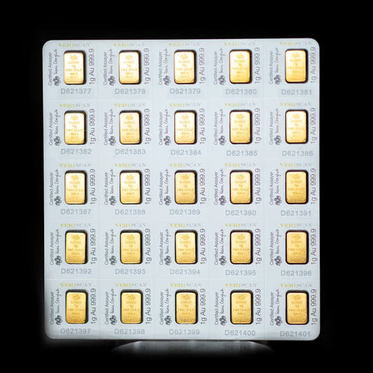 25 Gram PAMP Multigram gold bars