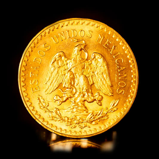 mexican 50 peso gold coin (reverse)