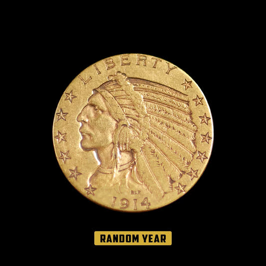 $5 Indian Gold Half Eagle XF (Random Year)