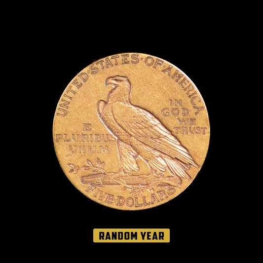 $5 Indian Gold Half Eagle XF (Random Year)