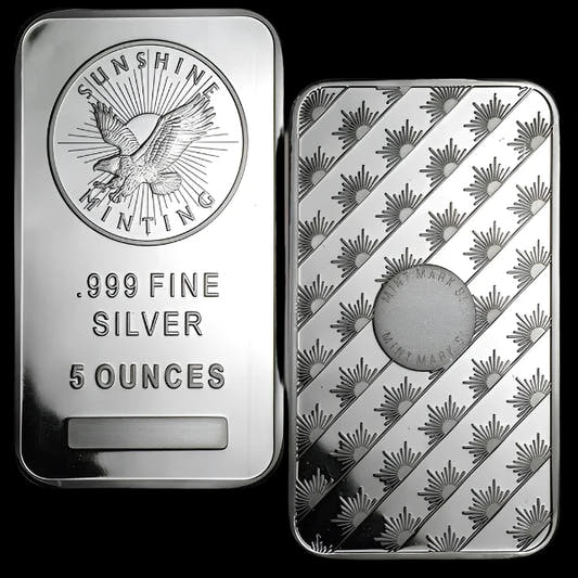 5 ounces Silver Bar