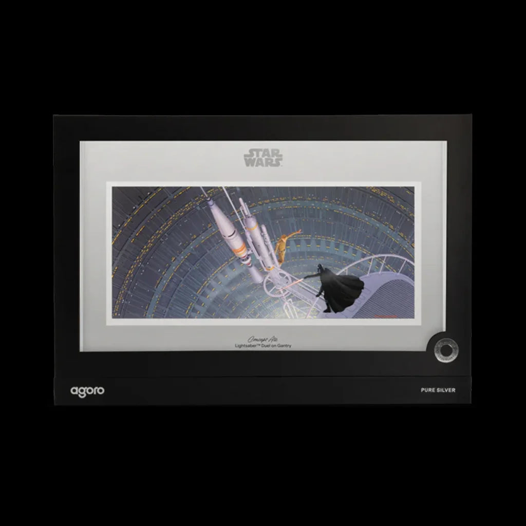 Star Wars Lightsaber Duel 1 oz Silver Foil Collectible