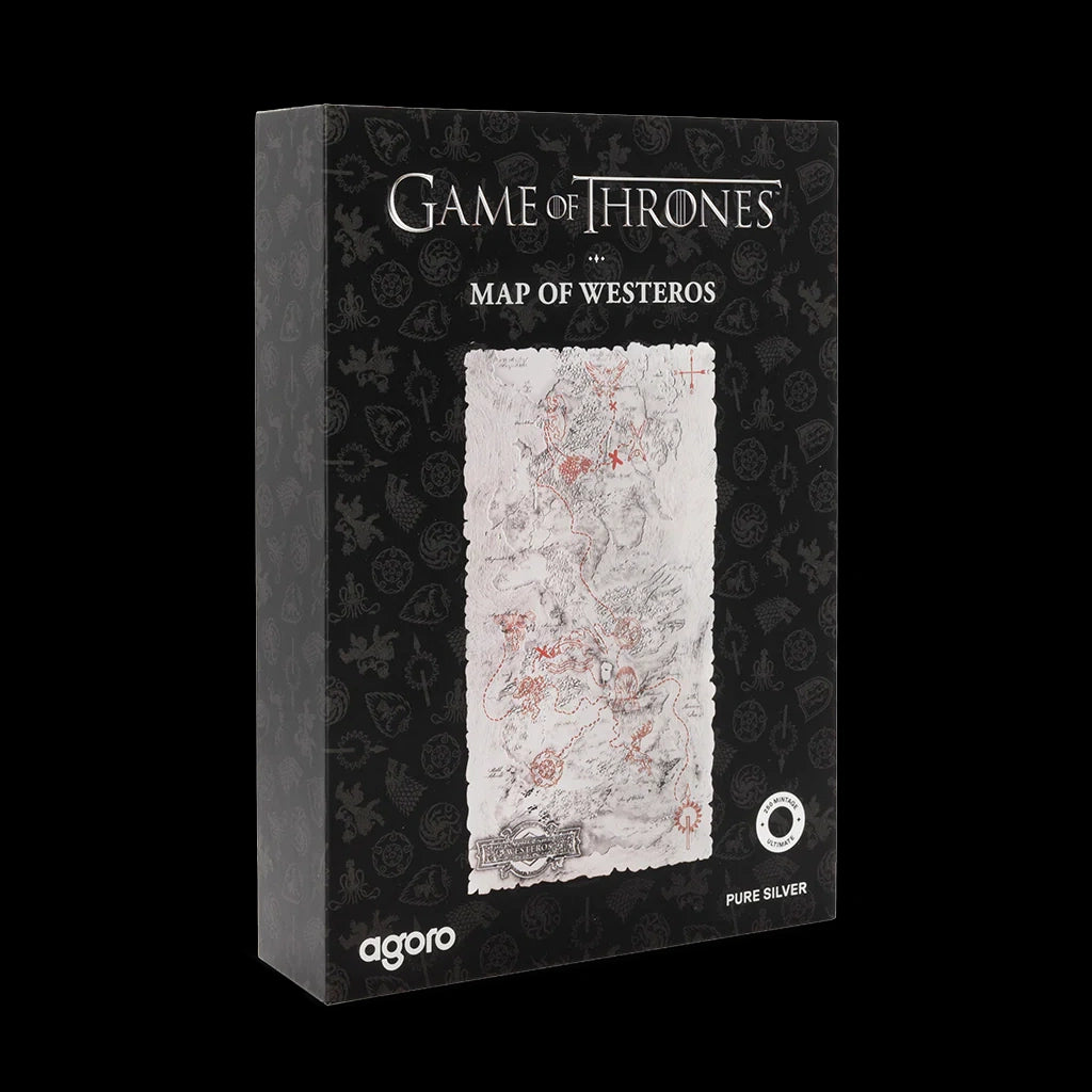 Game of Thrones Map of Westeros 5 oz Silver Collectible Coin Agoro 2026