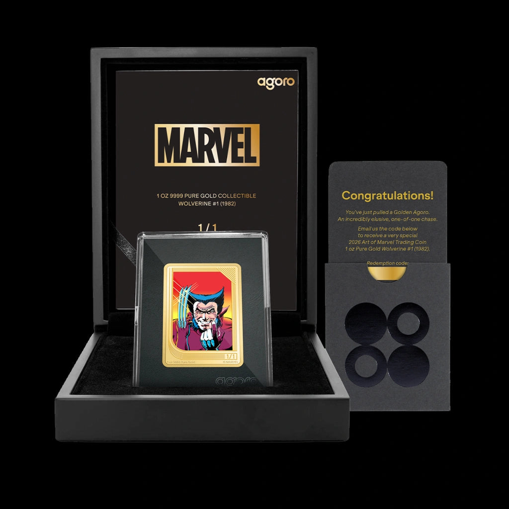 Art of Marvel Trading Coins Sealed Pack Agoro 2026 Wolverine Chase